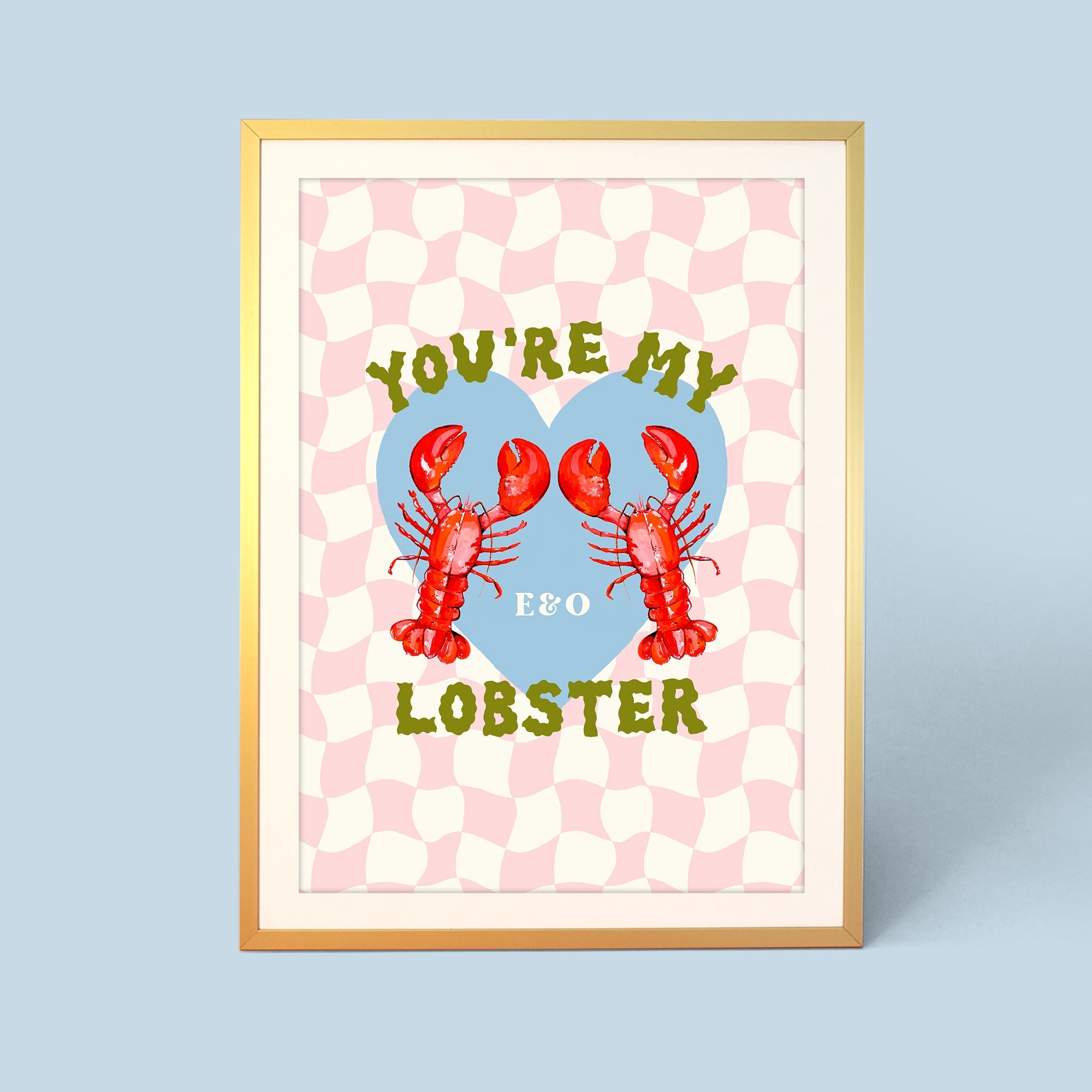 You're My Lobster Personalised Print