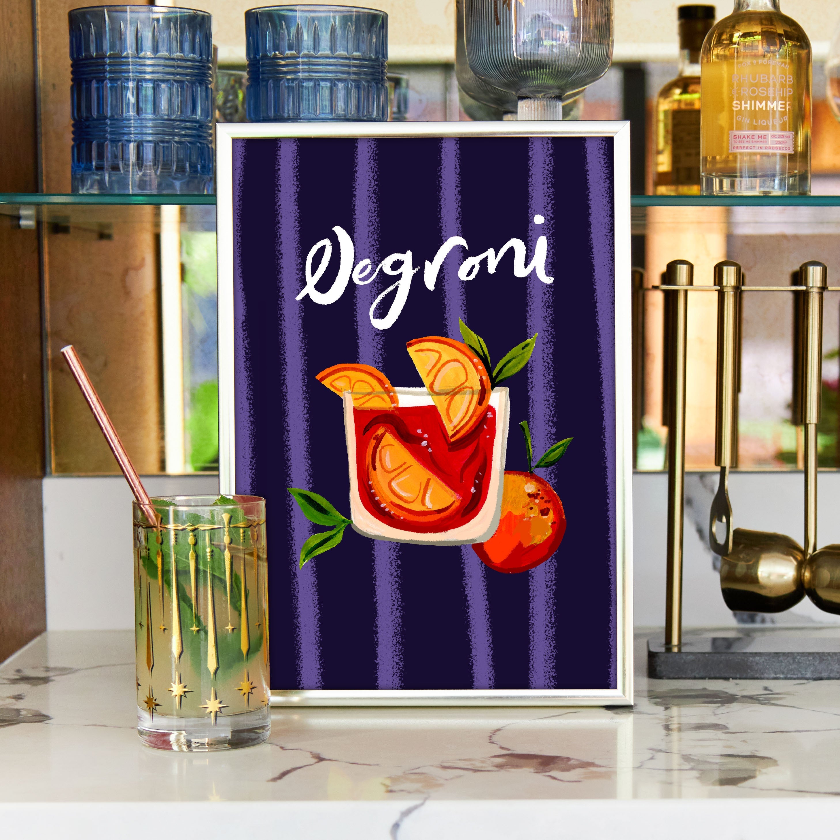 Negroni Cocktail Print
