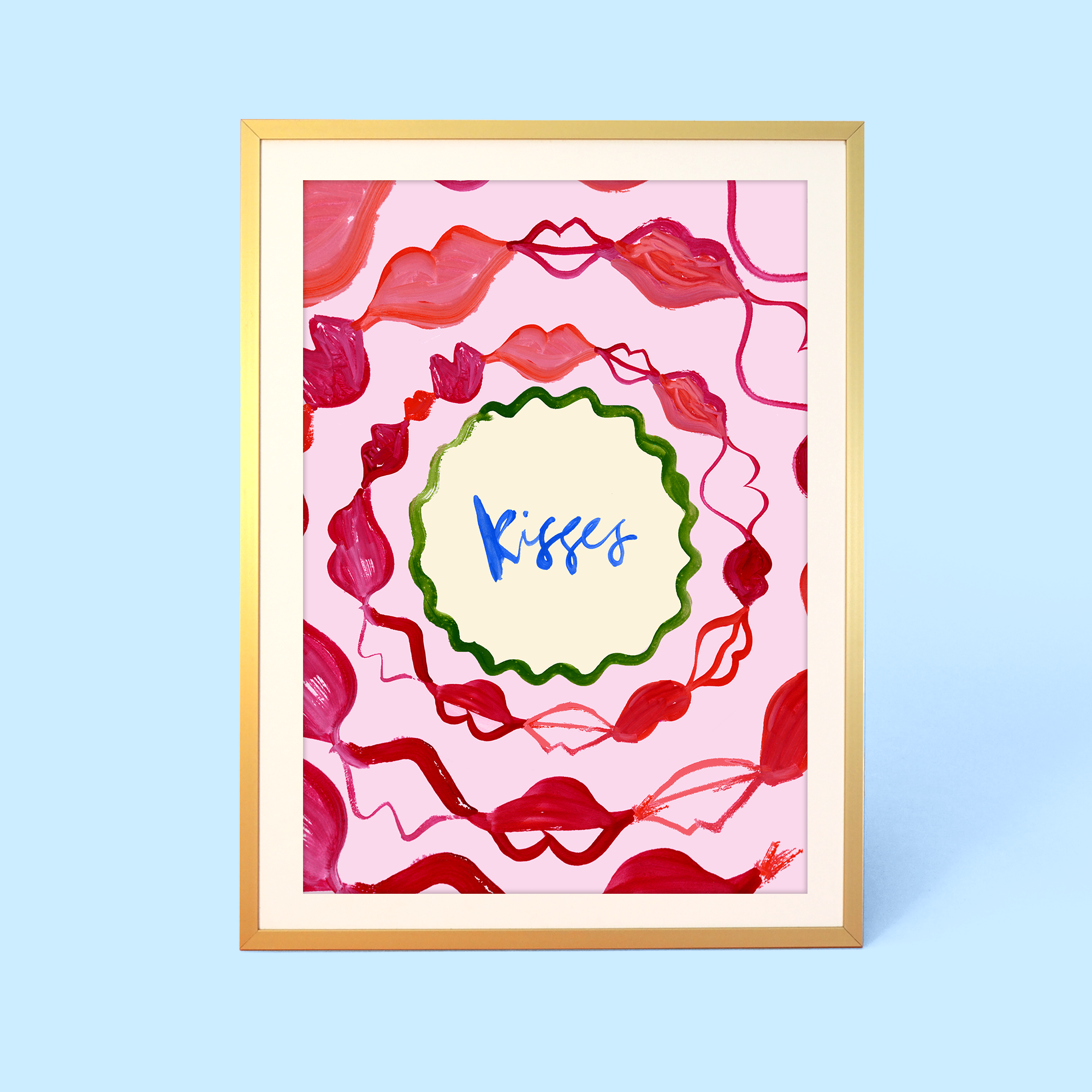 Lips & Kisses Print