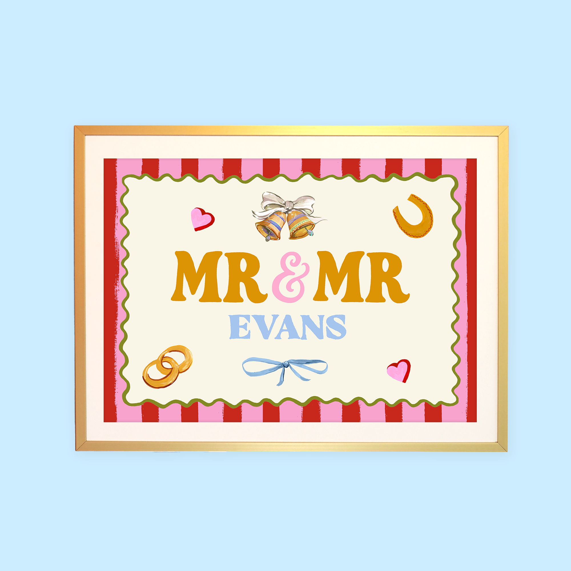 Mr & Mr Personalised Print