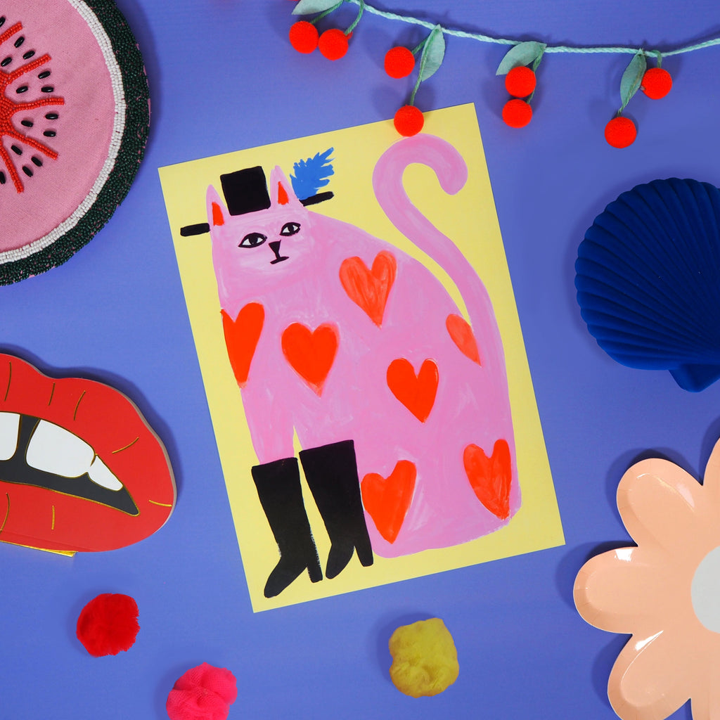 Trendy Cat Print