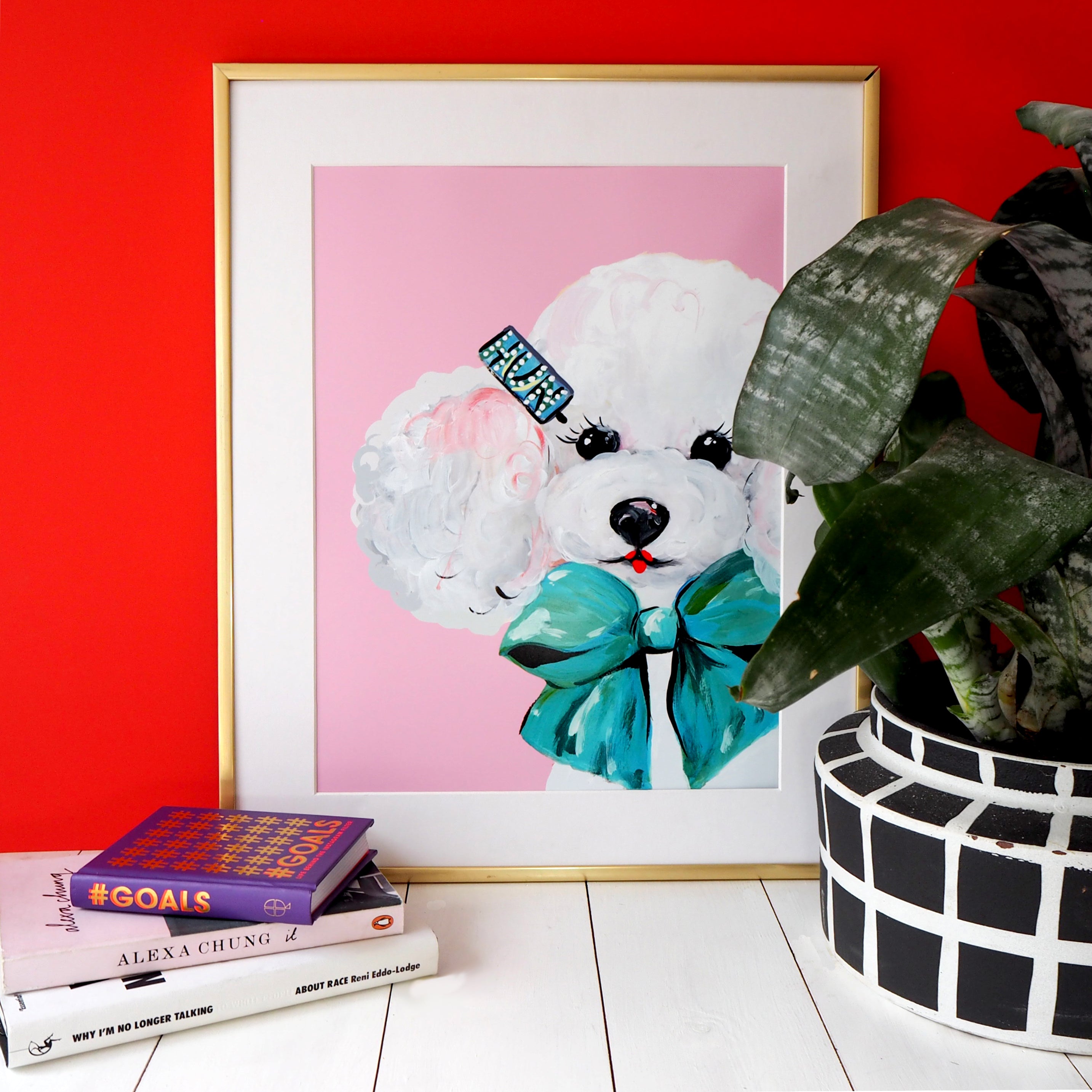 Hun Poodle Print