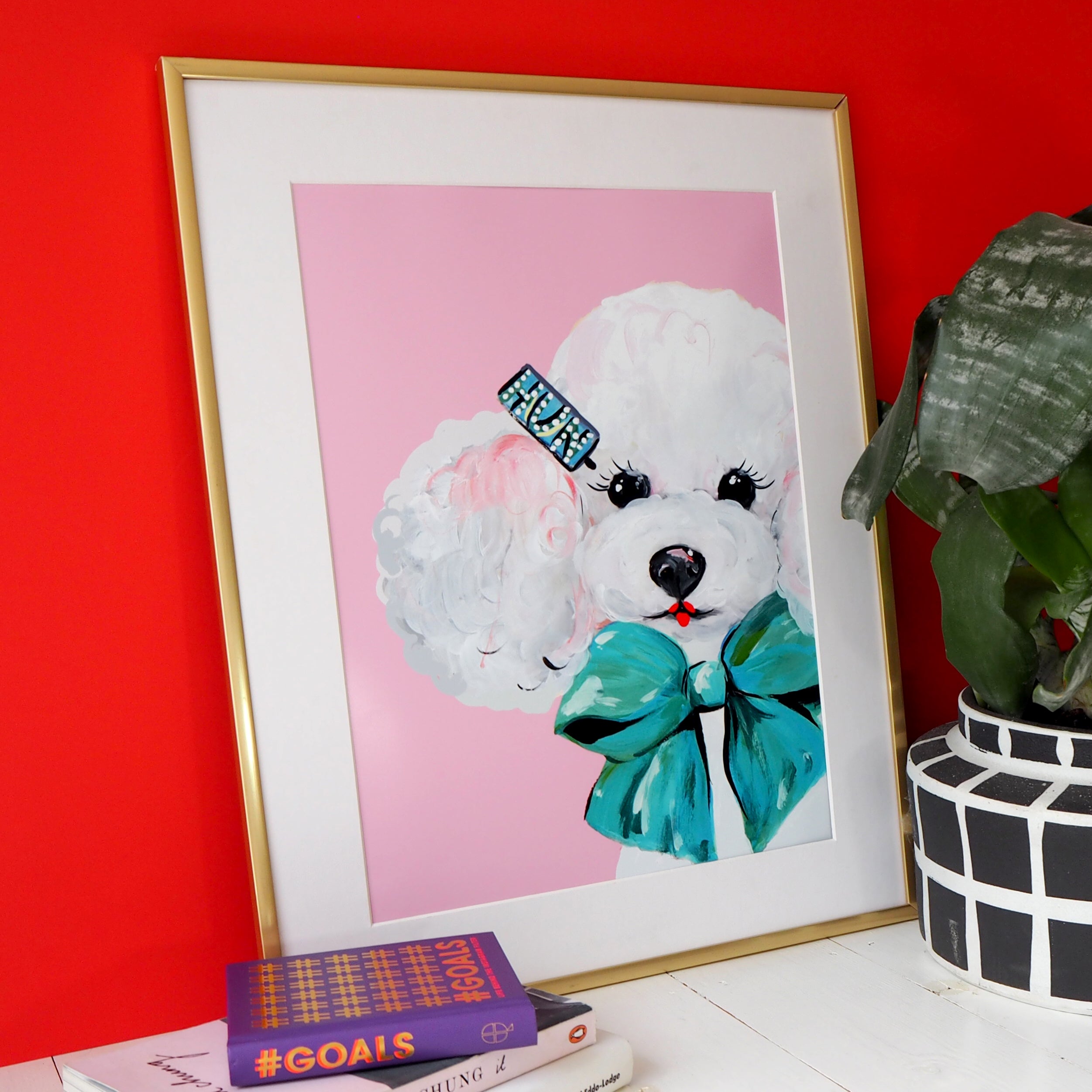 Hun Poodle Print