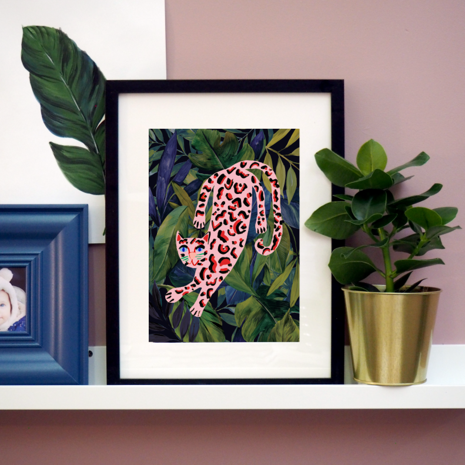 Tropical Pink Leopard Print