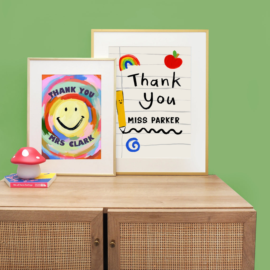 Thank You Teacher Notebook Personalised Print