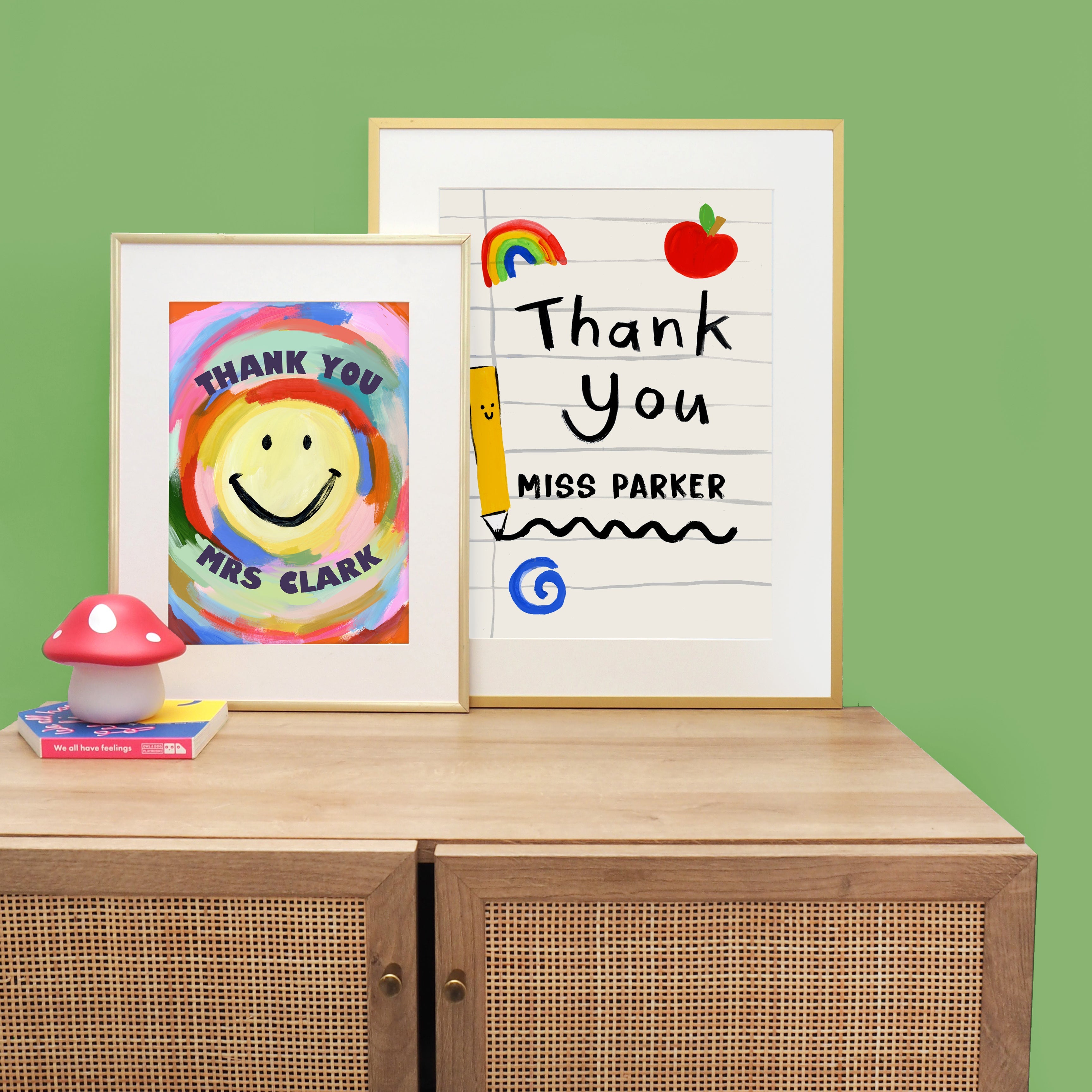Thank You Teacher Notebook Personalised Print